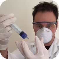 Laboratory technician working at a private fertility clinic