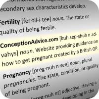 Dictionary entries of fertility terminology.