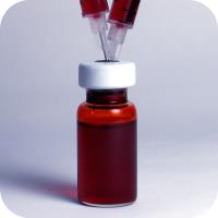Male fertility blood test sample bottle