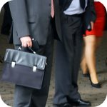 Man holding briefcase