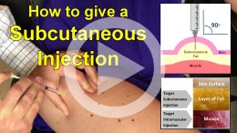 Video Link to How to Give a Subcutaneous Injection with Fertility Medication